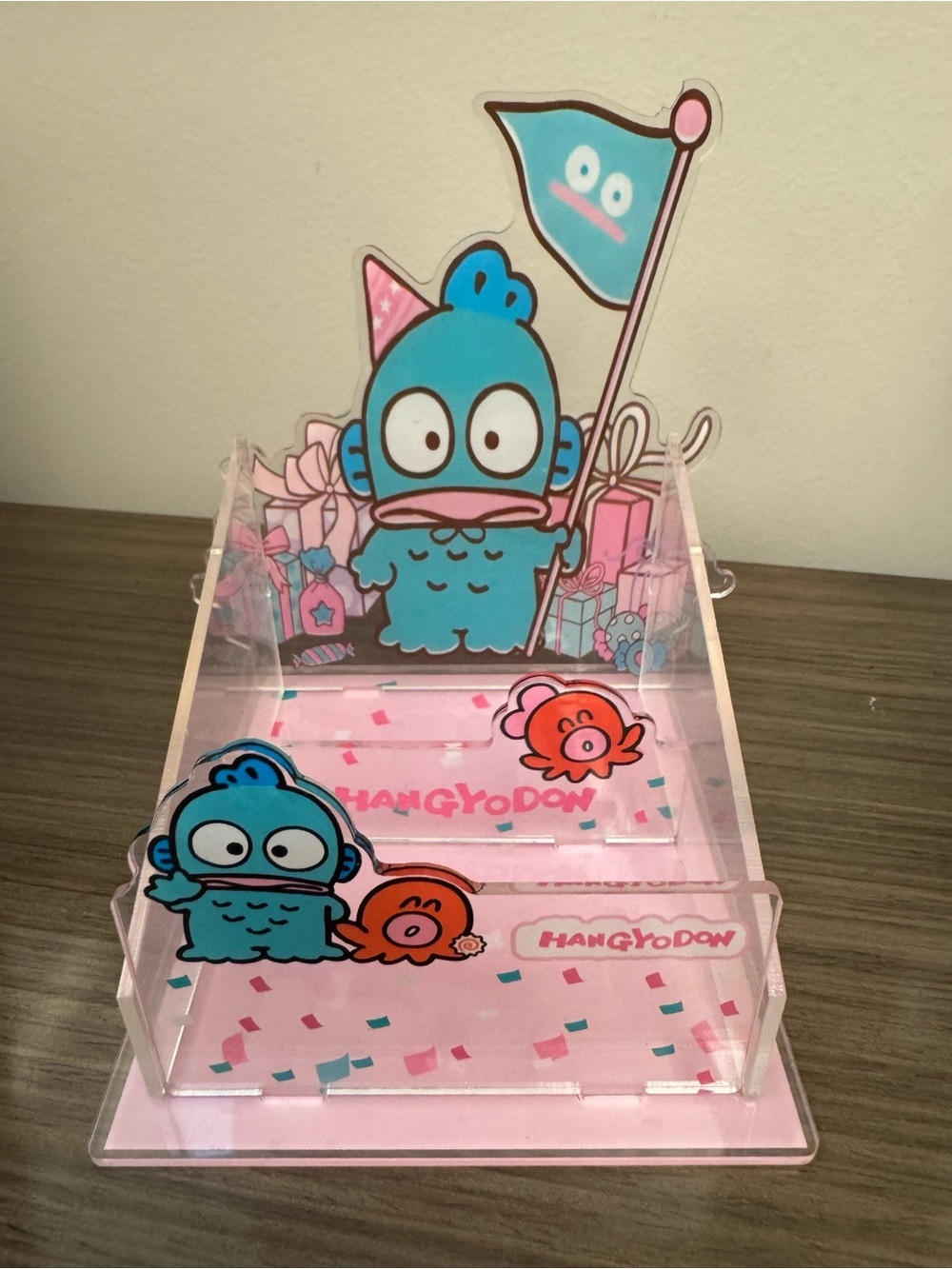 Hangyodon Acrylic Desk Organizer - Blue & Pink - Picture 2 of 7